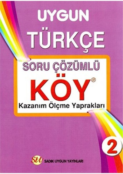 Sadık Uygun Yayınları 2. Sınıf Türkçe Soru Çözümlü Köy Yaprak Test