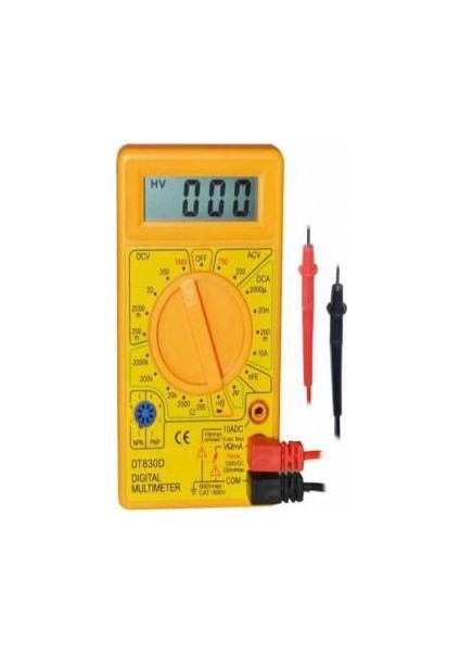 Dıgıtal Ölçü Aleti Multimeter Dt 830D