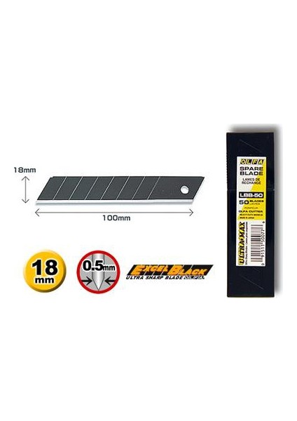 Lbb-50 Büyük Yedek Bıçak 50 Li