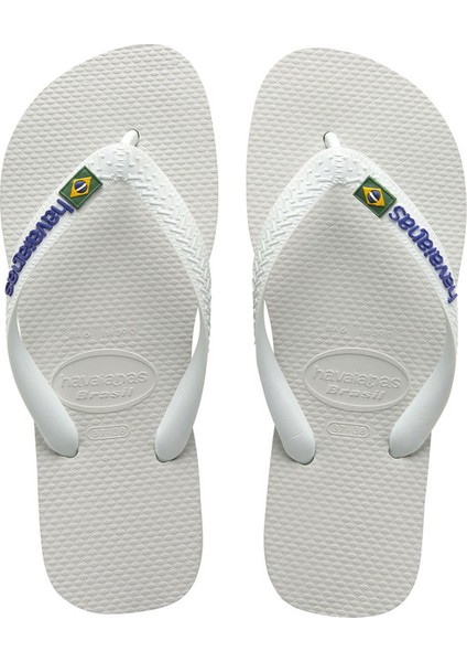 Havanias Brasil Logo White Beyaz Erkek Terlik 4110850-0001