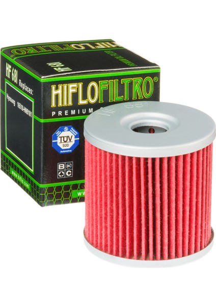 HF681 Premium Motosiklet Yağ Filtresi TUV Onaylı