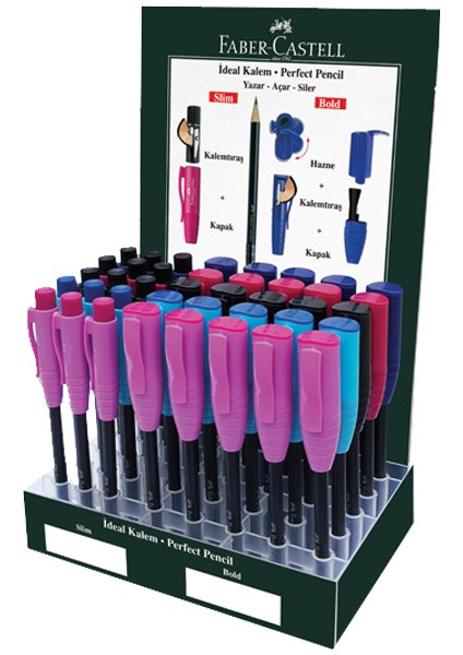 Faber Castell Kurşun Kalem Slim İdeal - Bold 40 Lı