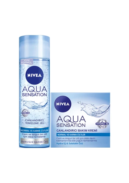 Aqua Sensation Gündüz Kremi 50 Ml + Nivea Aqua Sensation Yıkama Jeli 200 Ml