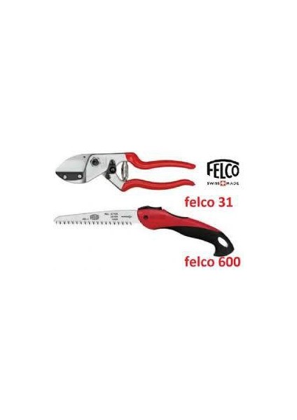 31 Budama Makası ve Felco 600 Budama Testeresi