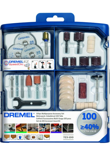 S723 Dremel Aksesuar Seti 100 Parça