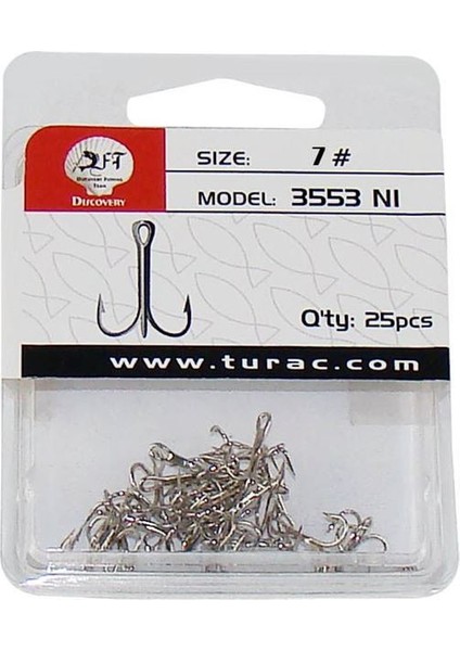 İğne Dft 3553 Treble Hook No:07 1/25