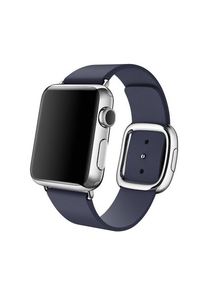 Apple Watch Uyumlu 38Mm Deri Kordon Kayış Modern Toka