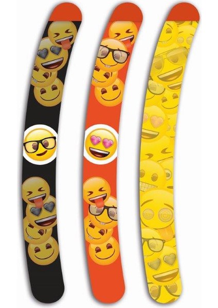 Emoji 2'Li Eğik Kağıt Törpü