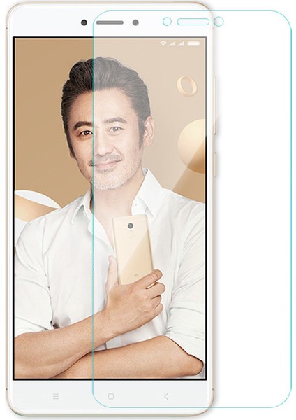 Xiaomi Note 4X İnce Silikon Şeffaf Kılıf + Tempered Cam Koruma