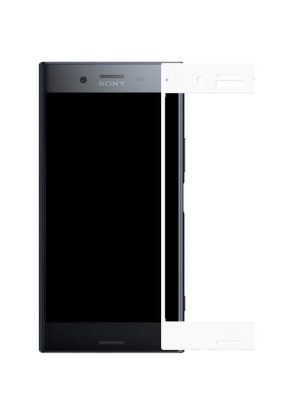 Sony Xperia Xz Çerçeveli Tempered Glass Cam Koruma