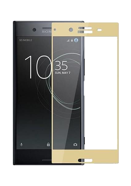 Sony Xperia Xz Çerçeveli Tempered Glass Cam Koruma