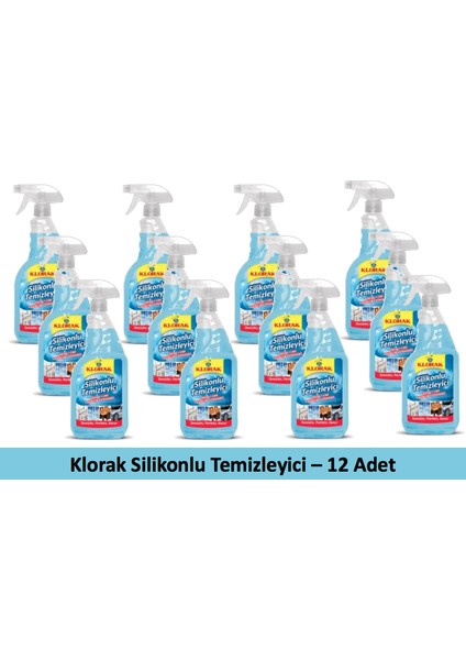 Silikonlu Temizleyici - 12 Adet