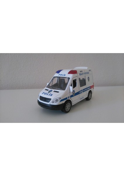 Sesli Ve Işıklı Model Polis Ekip Otosu 1:40 Ölçek