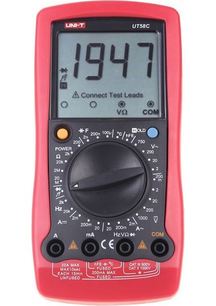 Unı-T Ut 58C Dijital Multimetre