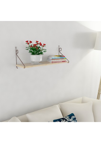 Seramoni Raf ve Kitaplık Seti 1 Raflı 200X720 Safir Meşe-Malibu fiyatları