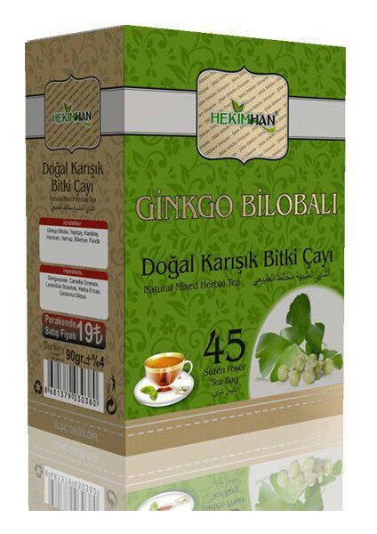 Ginkgo Bilobalı Karışık Bitki Çayı