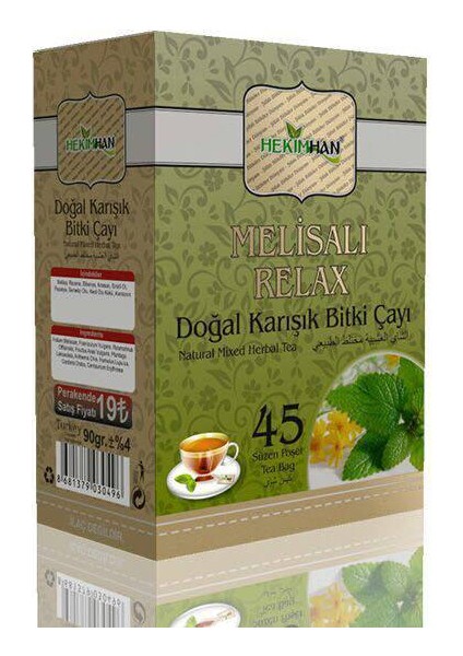 Melisalı Relax Karışık Bitki Çayı
