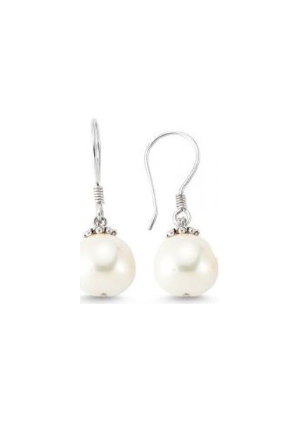 925 Ayar Gümüşlü İnci Küpe