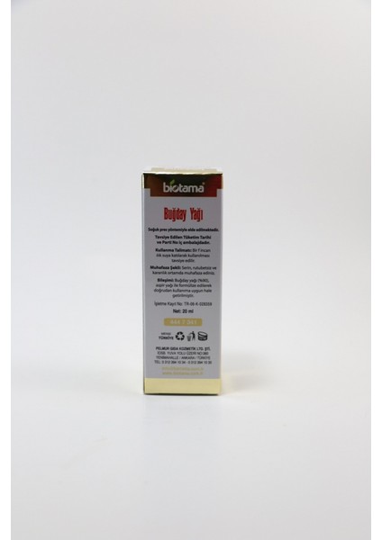 Buğday Yağı 20 ml Soğuk Pres