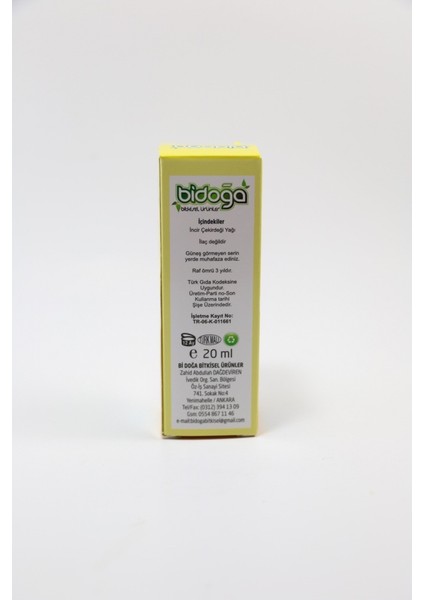 İncir Çekirdeği Yağı 20 ml