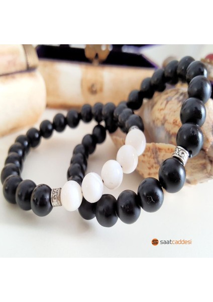 Doğal Oniks Ve Sedef Taşlı Bileklik fiyatları