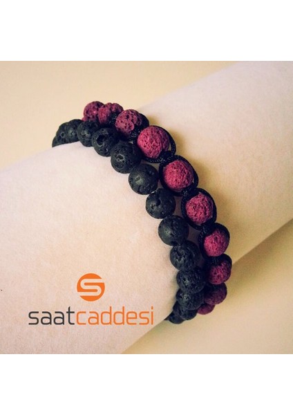 Mor Lav Doğal Taş Bileklik Seti fiyatları