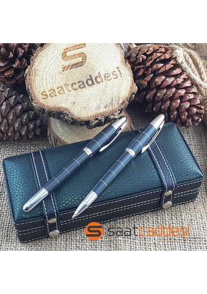 Alman Steel Pen 2 Li Metal Kalem Seti - Siyah