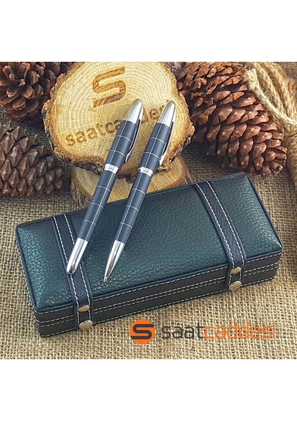 Alman Steel Pen 2 Li Metal Kalem Seti - Siyah