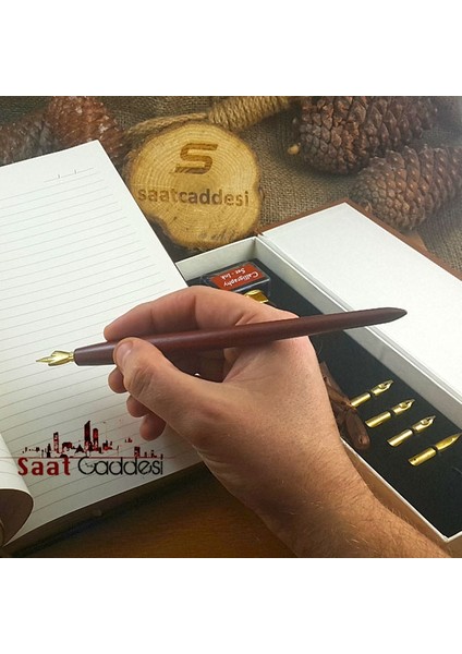 Alman Menşeili Steel Pen Ahşap Divit Kalem Seti modelleri