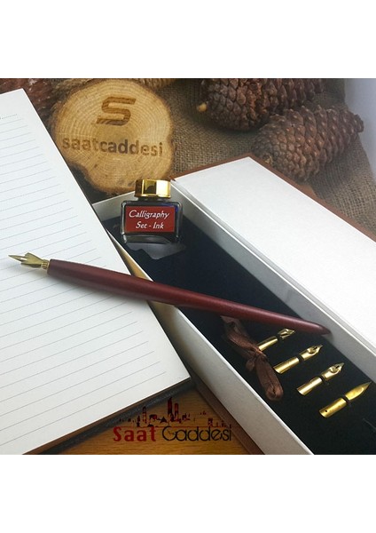 Alman Menşeili Steel Pen Ahşap Divit Kalem Seti fırsatları