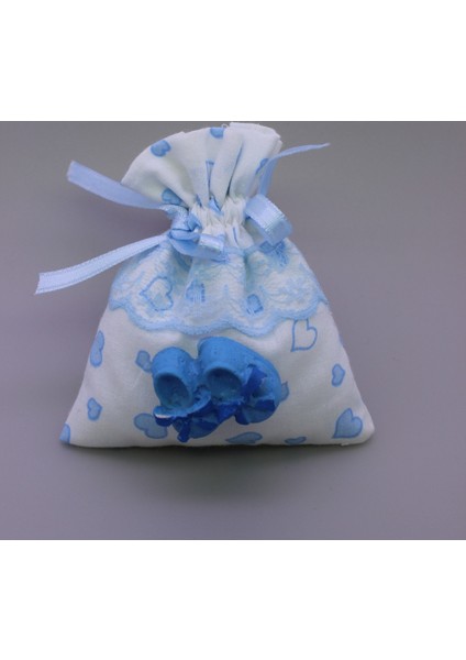 -Bebek Şekeri 5317-(25 Adet)/Lavantalı Kumaş Kese