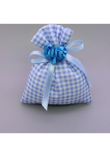 -Bebek Şekeri 5217-(25 Adet)/Lavantalı Kumaş Kese