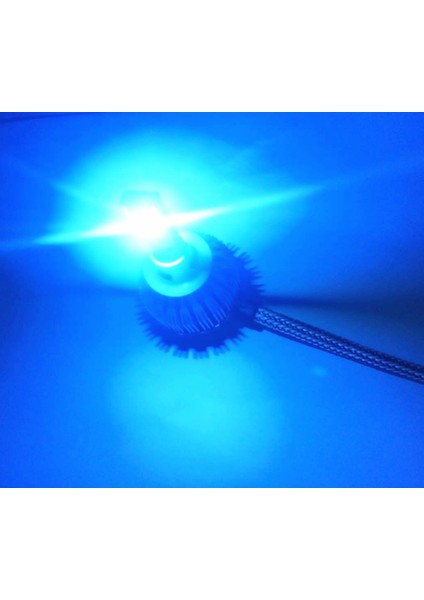 Led Far Ampulü - H27 -3000LMX2 -30W - Buz Mavisi - 12V / LAAM708