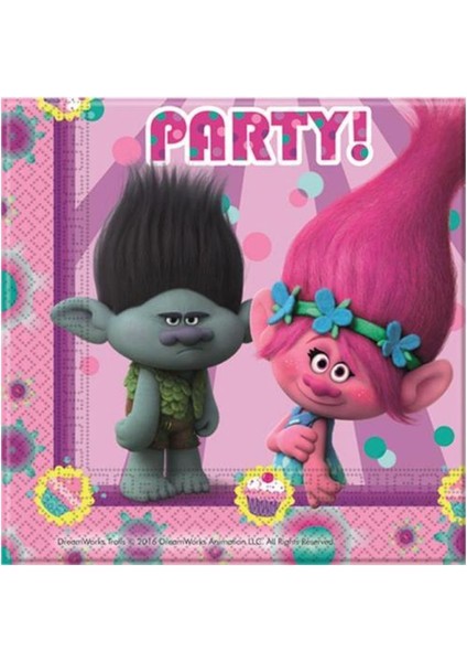 Trolls 20 Li Peçete 33X33 Cm