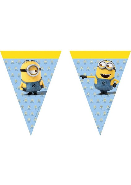 Lovely Minions 9 Lu Üçgen Bayrak