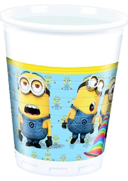 Lovely Minions 8 Adet Plastik Bardak 200 Cc