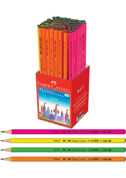 Candy Kurşun Kalem 72 Adet