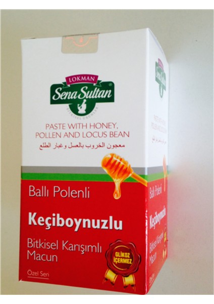 Glikozsuz Ballı Polenli Keçiboynuzlu Macun (350 Gr.)