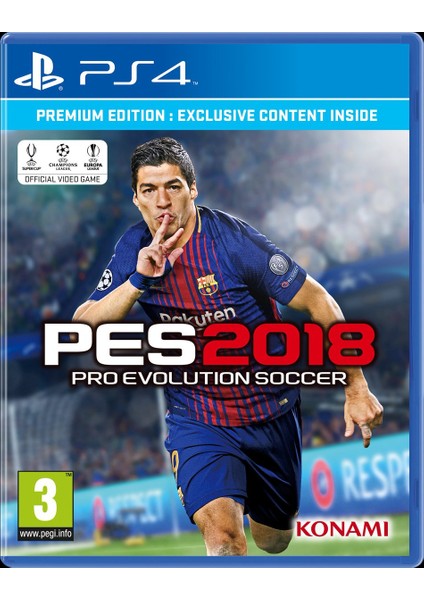 Pes 2018 Premium Edition PS4 Oyun