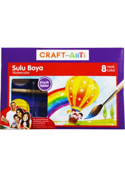 Craft And Arts Sulu Boya 8'li