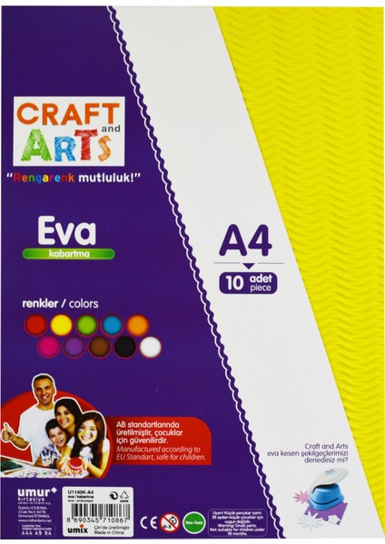 Craft&Arts Eva A4 Kabartma10Lu U1140K-A4