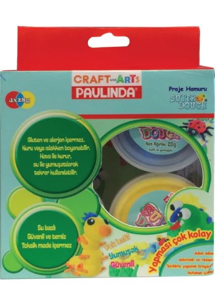 Craft And Arts Paulinda Proje Hamuru 4X28Gr