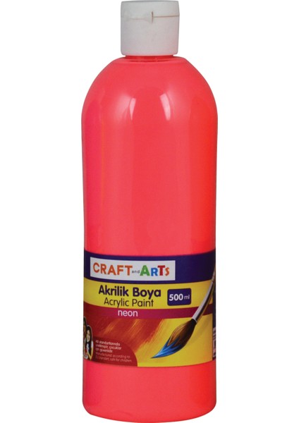 Akrilik Boya 500ml Neon Pembe