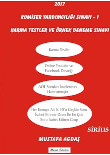 2017 Komiser Yardımcılığı Sınavı 1 (Karma Test Ve Örnek Deneme Sınavı)