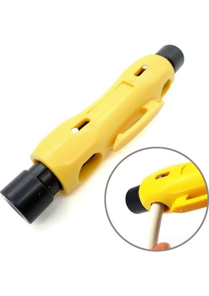 Koaksiyel Kablo Soyucu Kalem Tipi Rg11 Rg6 Rg56 Zedelenmeden Soyma Aracı