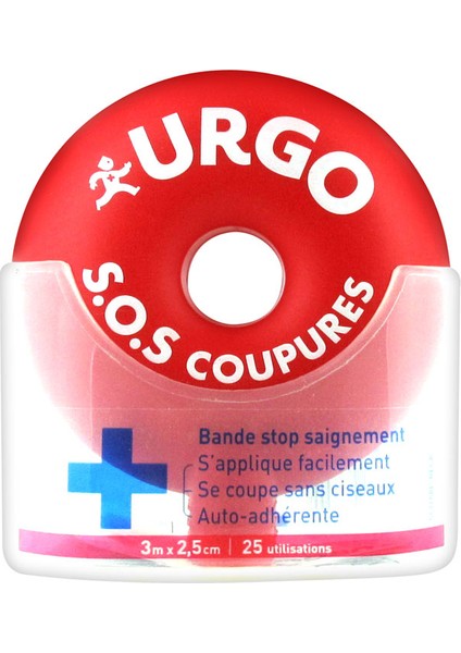 S.O.S Coupures Stop Bleeding Strip Durdurucu Yara Bandı 3M X 2,5Cm 25 Uygulama