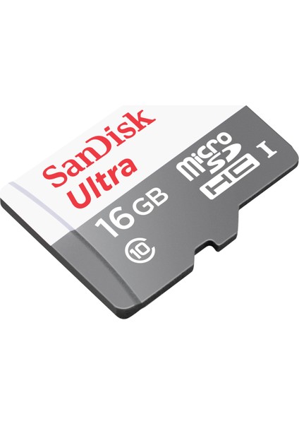 SanDisk Ultra® 16GB 80MB/s microSDHC™/microSDXC™ UHS-I Hafıza Kartı SDSQUNS-016G-GN3MN