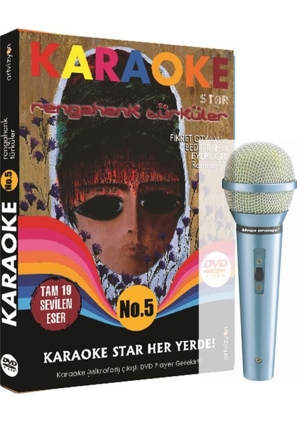 Karaoke Star No:5 Rengahenk Türküler (Mikrofon Hediyeli)