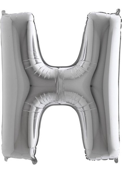 Gümüş Folyo Harf Balon - Uçan