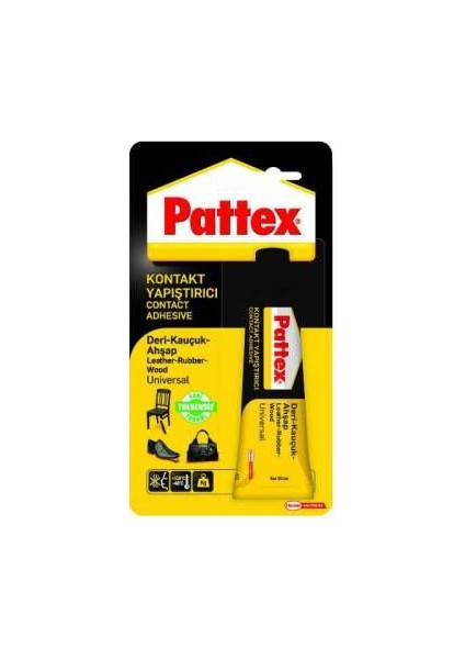 Deri Kauçuk Ahşap Yapıştırıcısı Pattex 50Gr